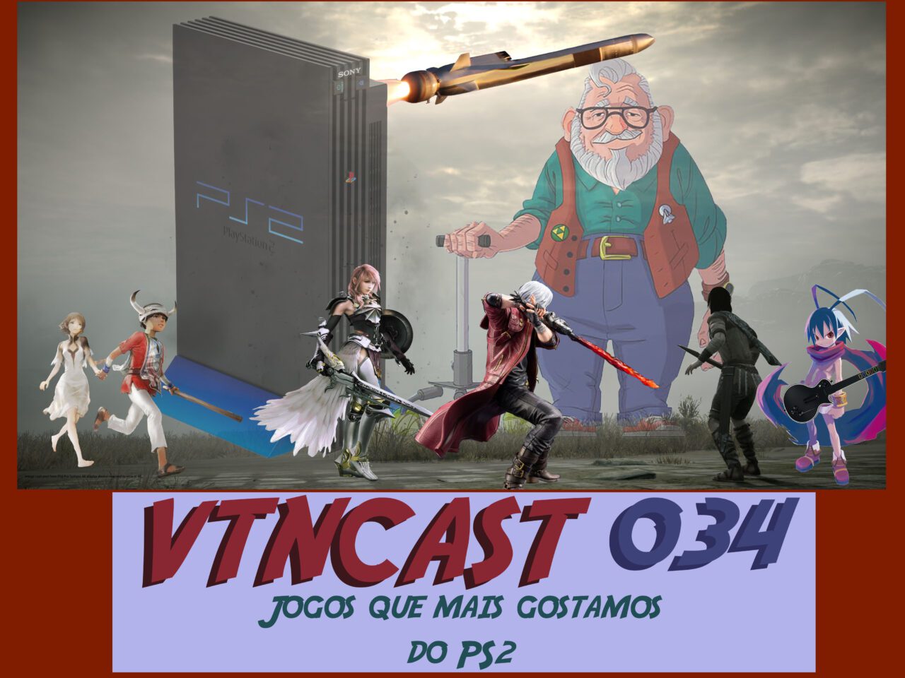 Podcast Videogame VTNCast 034 - Jogos que mais gostamos do PS2